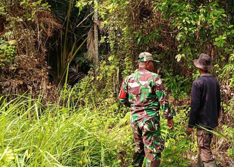 Koramil 06/Merbau Intensifkan Patroli Karhutla, Wilayah Desa Pelantai Dipastikan Aman