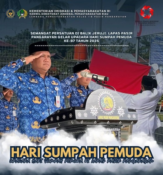 Lapas Pasir Pengaraian Peringati Hari Sumpah Pemuda ke 97 Tahun 2025