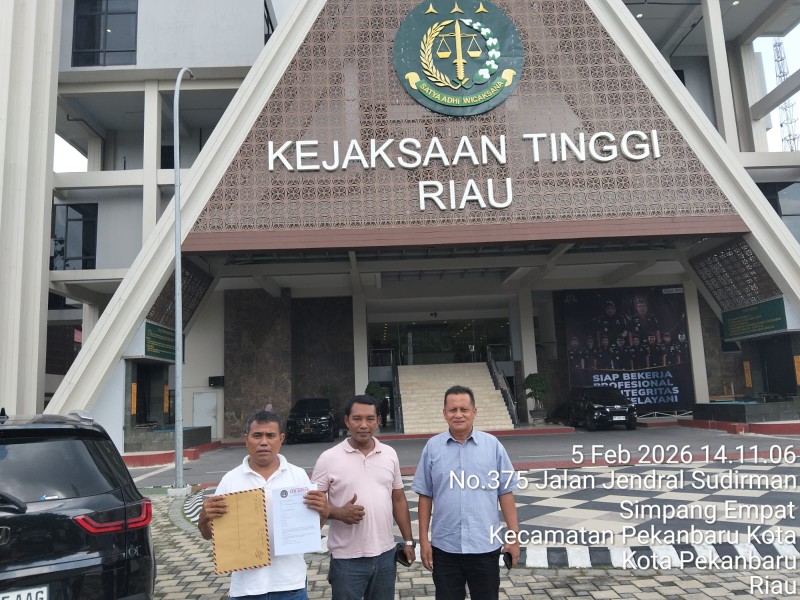 KOREK Riau Laporkan Dugaan PKS PT GSM Beroperasi di Kawasan HPK ke Kejati Riau