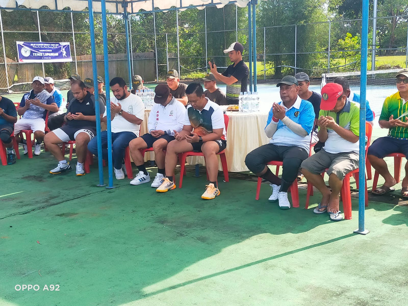 Turnamen Tenis Lapangan Tajaan Kodim 0320/Dumai Resmi Dibuka