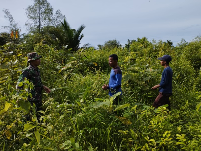 TNI Libatkan Masyarakat Jaga Lingkungan, Babinsa Ajak Warga Patroli Karhutla