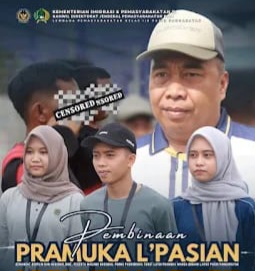 Warga Binaan Lapas Kelas II B Pasir Pengaraian Latihan Baris Berbaris