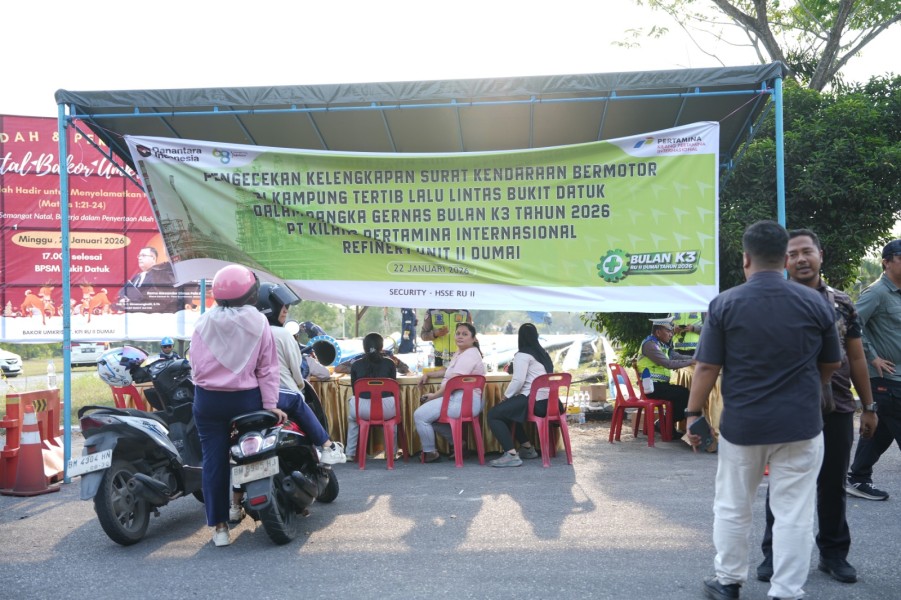 Kilang Pertamina Dumai dan Polres Dumai Gelar Razia Gabungan Penertiban di Perumahan Bukit Datuk