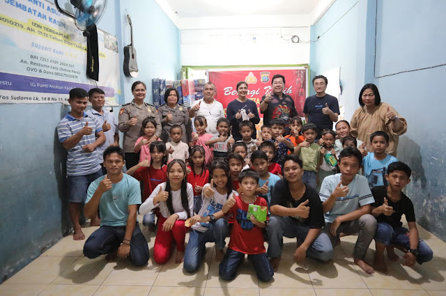 Menebar Kasih Natal, Polda Sumut Hadirkan Harapan bagi Anak-Anak Panti Asuhan