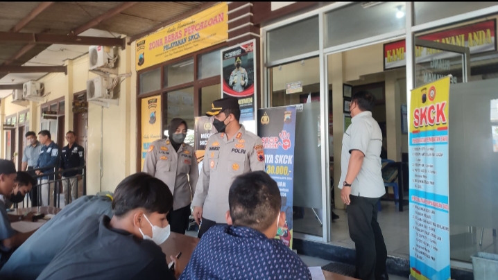 Pastikan Pelayanan Prima, Kapolres Blora Sidak Pelayanan SKCK