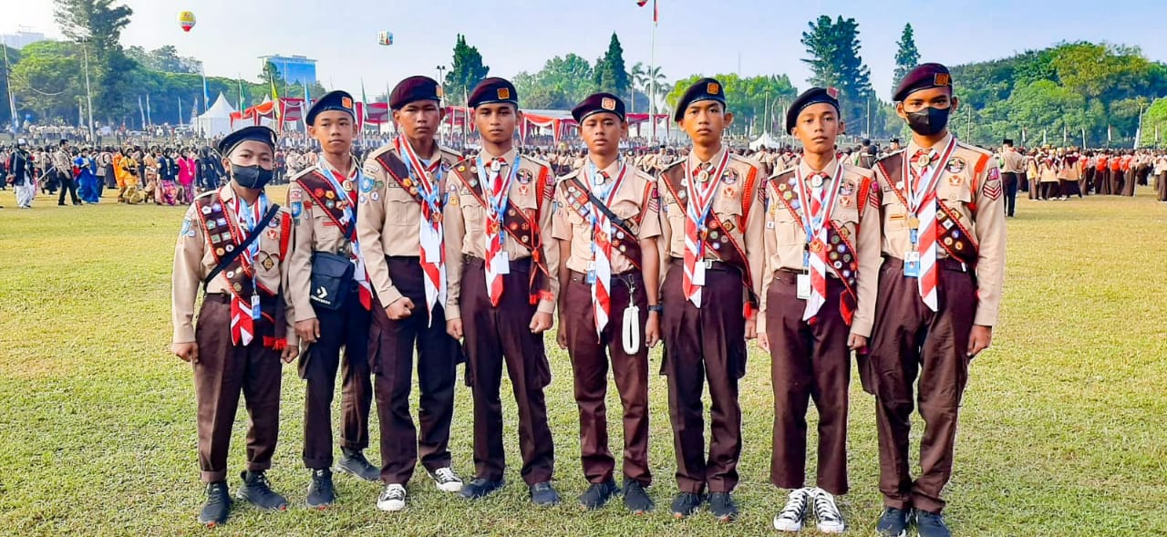 Kontingen Kwarcab Bintan Suka Cita Ikuti Penutupan Jambore Nasional XI Tahun 2022