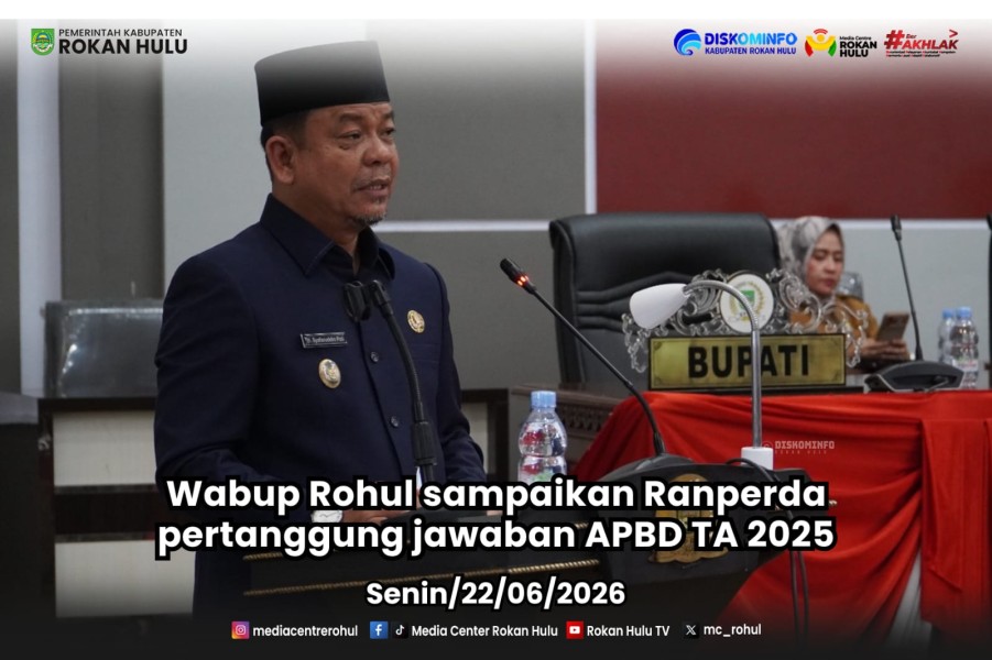 Wabup Rohul Sampaikan Ranperda Pertanggung Jawaban APBD Tahun Anggaran 2025