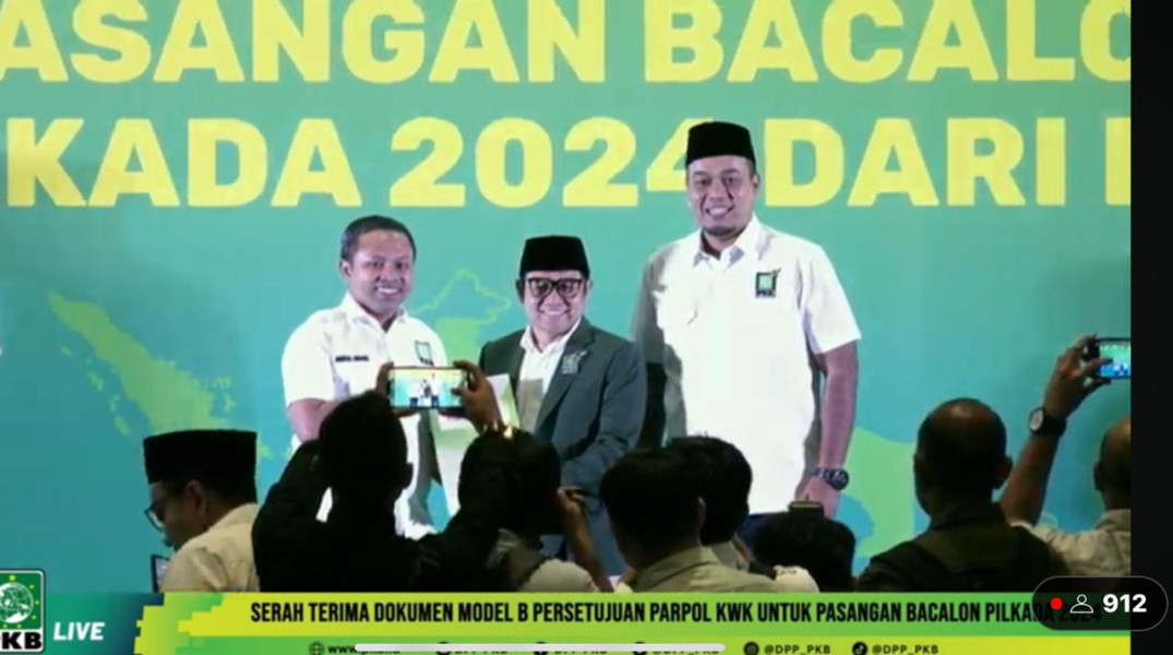 KANTONGI MODEL B.KWK PKB, PASANGAN ABDUL WAHID DAN SF. HARIYANTO SIAP MENDAFTAR KE KPU
