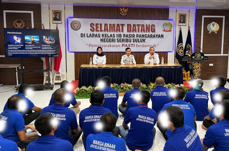 Seminar Self Efficacy Digelar Lapas Kelas IIB Pasir Pengaraian Bantu WBP Ubah Prilaku