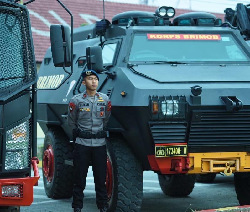 Siaga Hadapi Dinamika Keamanan, Personel Brimob Sumut Ikuti Apel Kesiapsiagaan