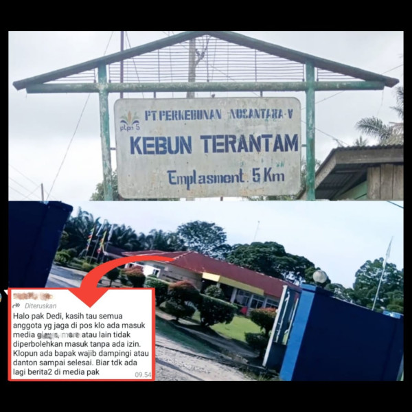 Usai Viral Pemberitaan Oknum Karyawan Jual TBS Ke Luar, Pihak Kebun Terantam Larang Wartawan Masuk