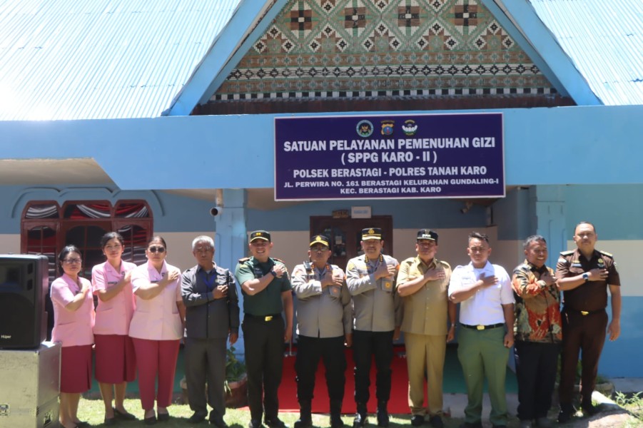 Polres Tanah Karo Resmikan Gedung dan Launching SPPG KARO-II di Polsek Berastagi