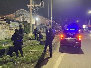 Patroli Brimob Polda Sumut Sisir Titik Rawan di Medan, Antisipasi Geng Motor dan Kejahatan Jalanan