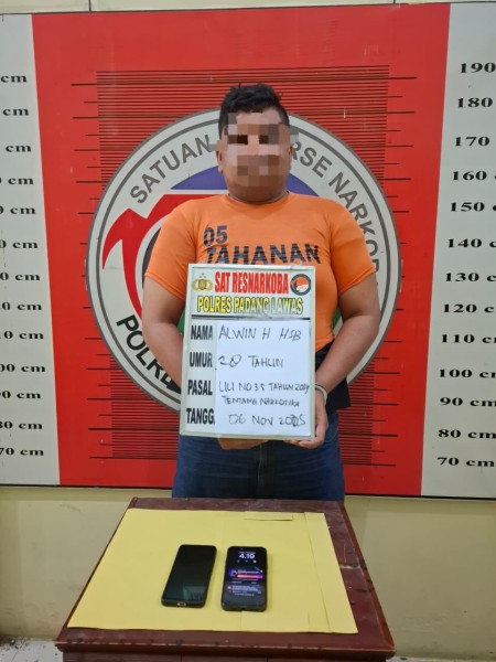 Buron Tiga Tahun, Bandar Sabu Ditangkap Satresnarkoba Polres Padang Lawas di Medan