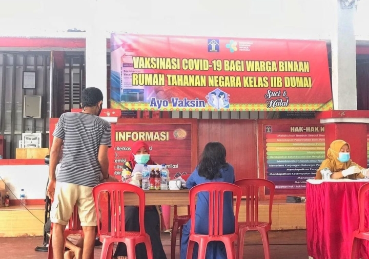 Percepat Terbentuknya Herd Immunity, Rutan Dumai Gencar Lakukan Vaksinasi