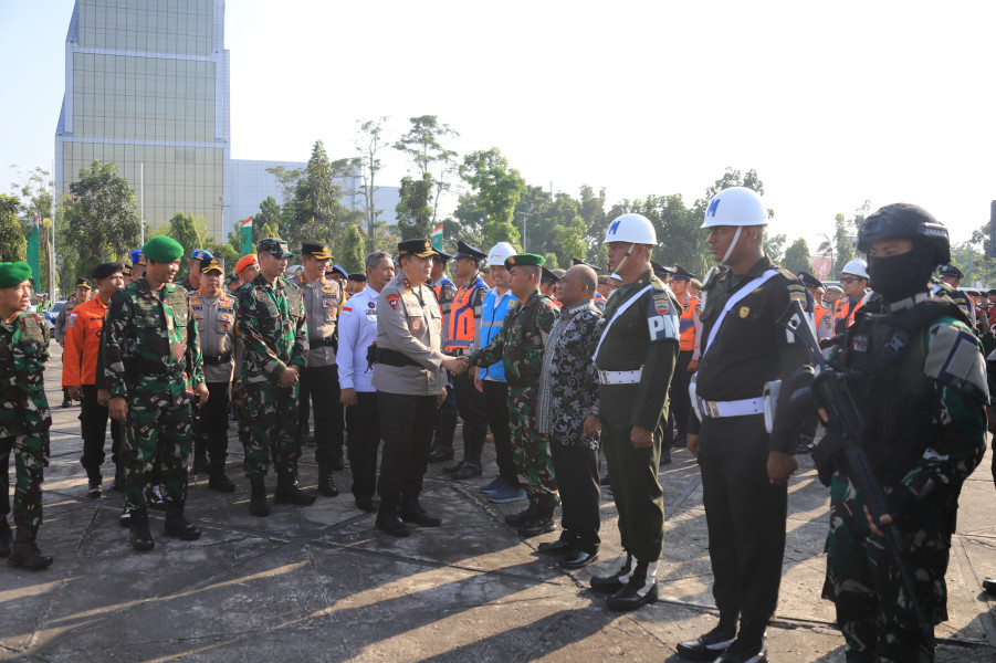Presiden Jokowi ke Riau, Polda Riau Gelar Apel Kesiapan Pasukan