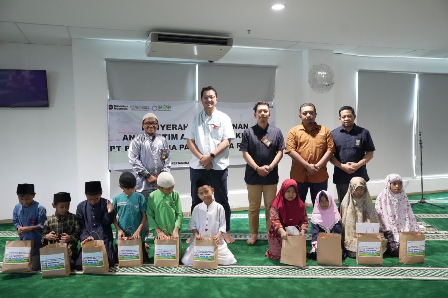 Wujud Nyata Komitmen Sosial, Pertamina Patra Niaga Kilang Dumai Santuni Anak Yatim Ring 1