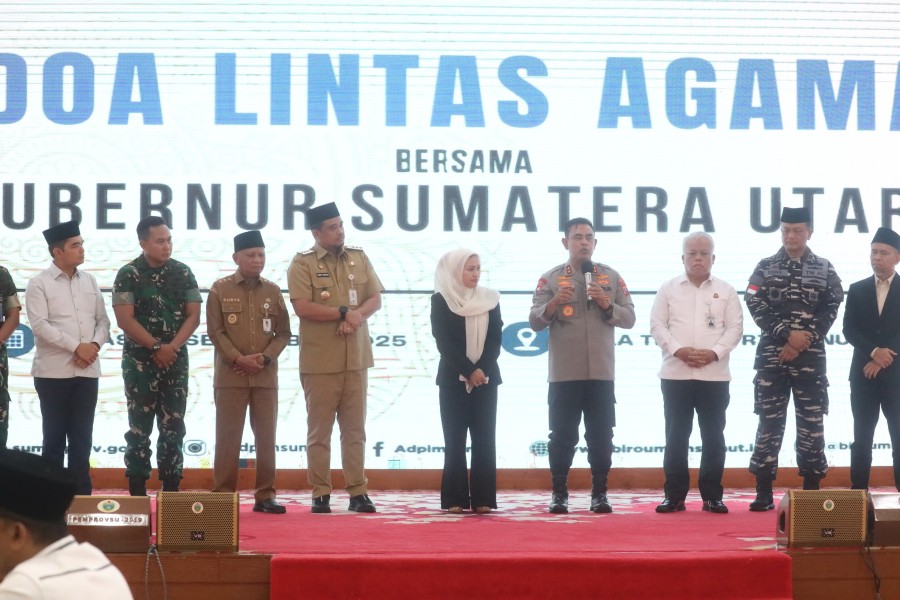 Doa Lintas Agama, Kapolda Sumut : Kritik Jadi Energi, Polisi Hadir untuk Masyarakat