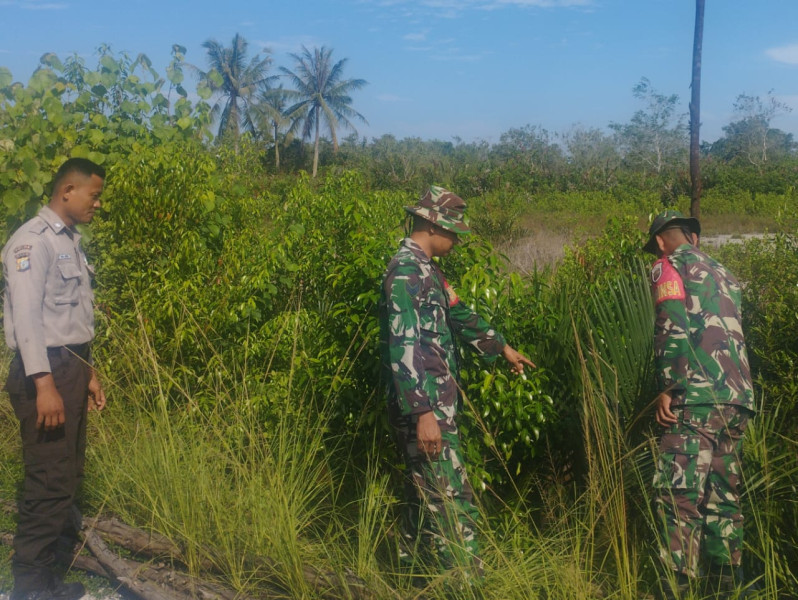 Pengecekan Lahan di Wilayah Binaannya Guna Cegah Karhutla