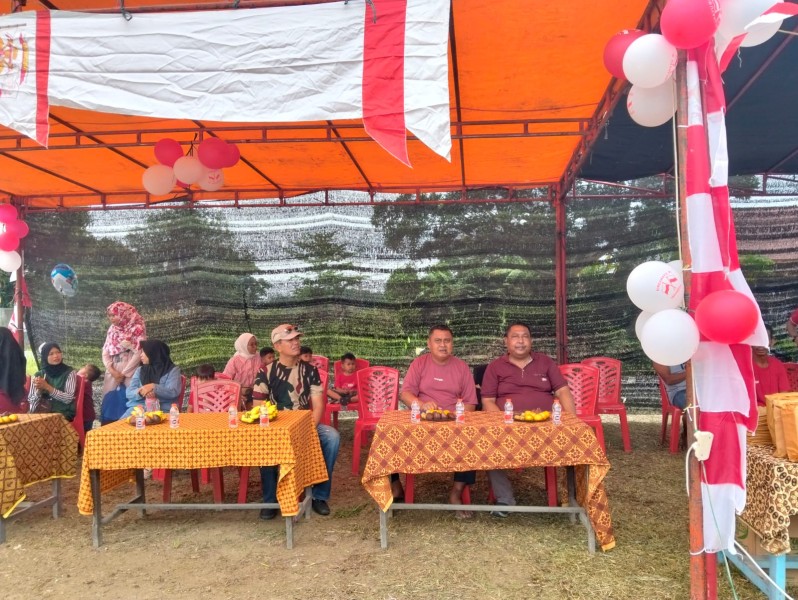 LSM KOREK Riau Bersama Masyarakat Desa Kubang Jaya Peringati HUT RI ke 80 dengan Meriah