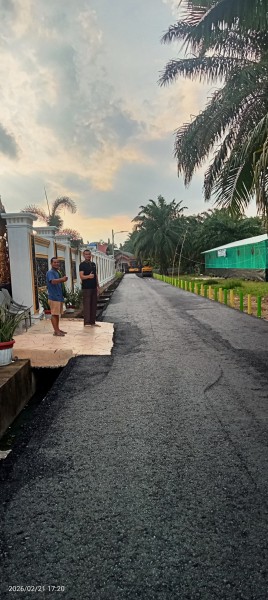 Kades Sontang  Zulfahrianto SE Perbaiki Akses Jalan Sepanjang 3 Kilometer