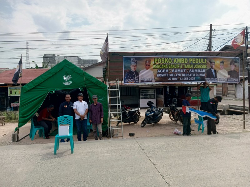 Dukungan Warga Dumai Mengalir Deras ke Posko Tanggap Darurat KMBD, Ichan Ucapkan Terima Kasih