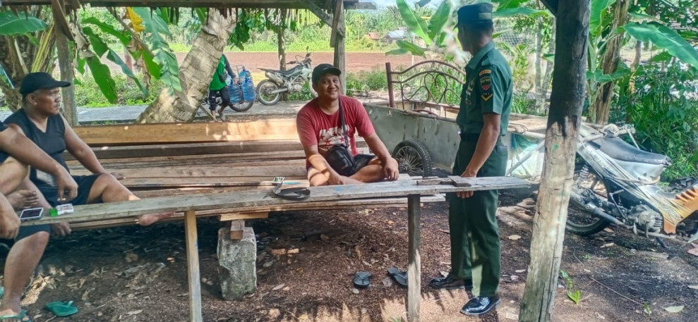 Serda Chanro J. Silalahi Gelar Komsos di Kampung Pancasila, Merbau