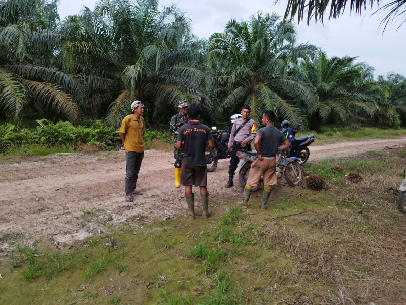 Komsos dan Patroli Cegah Karhutla Oleh Serda Miftah Babinsa Koramil 03 SS