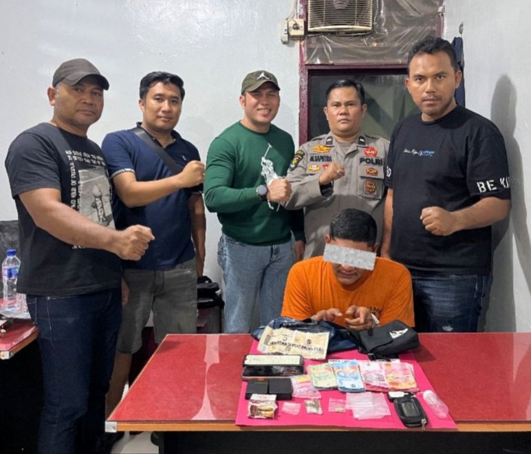 Polsek Ujungbatu Tangkap Diduga Pengedar, Barang Bukti Sabu, Ganja dan Ekstasi Diamankan