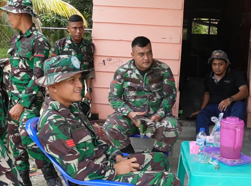 Masyarakat Sungai Geniot Aktif Dan Peduli Bantu Pelaksanaan TMMD Ke 117