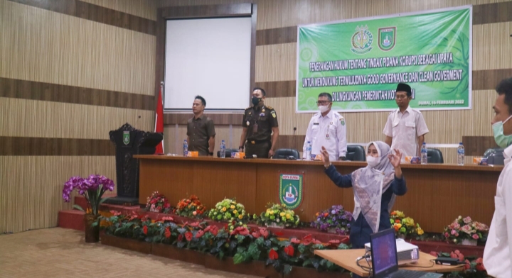 Program Pembinaan Masyarakat Taat Hukum, Kejari Dumai Berikan Penerangan Hukum Tentang Tipikor Dilingkungan Pemko Dumai