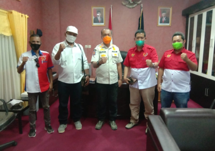 Kasatpol PP Provinsi Riau Sambut Baik Kunjungan Pengurus DPD PWRI