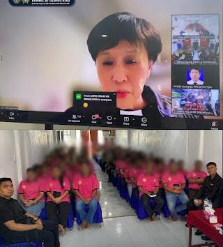 Warga Binaan Nasrani Lapas Kelas IIB Pasir Pengaraian Laksanakan Ibadah Melalui Aplikasi Zoom Nasional