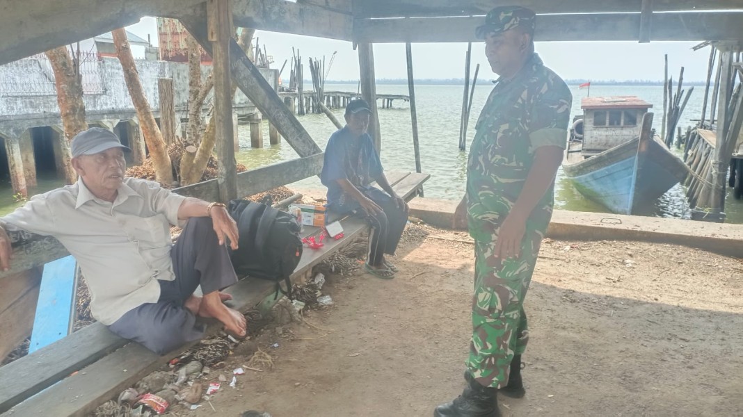 Kampung Pancasila Jadi Wadah Pererat Persatuan, Babinsa Koramil 06/Merbau Turun Langsung