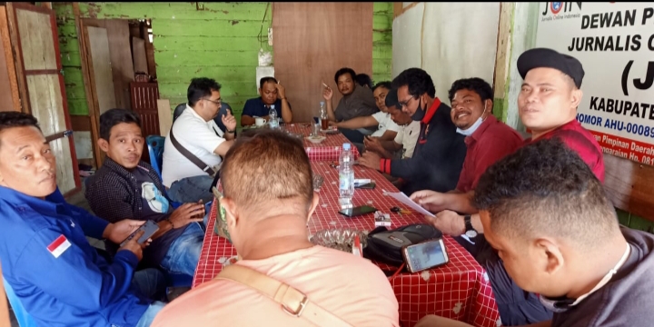 Puluhan Wartawan Solidaritas JRKB Rencana Akan Aksi Simpati Di Mapolres Rohul Dan Kantor Bupati