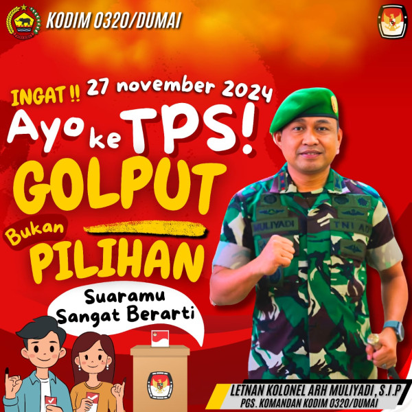 Jaga Stabilitas dan Sampaikan Hak Suara, Pgs Dandim Beri Pesan ke Masyarakat