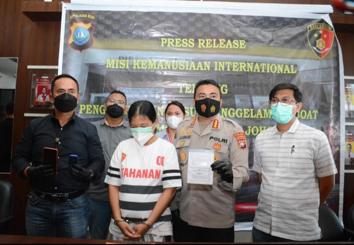 Ditreskrimum Polda Kepri Kembali Berhasil Amankan ,Satu Orang Tersangka Jaringan Pengiriman PMI Ilegal