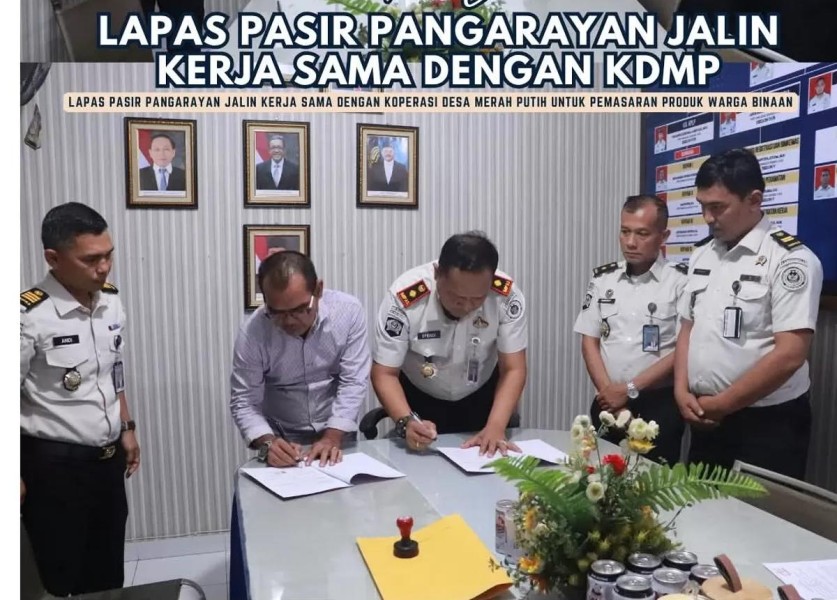 Lapas Pasir Pangarayan Gandeng KDMP Rambah Tengah Utara Pasarkan Produk Warga Binaan