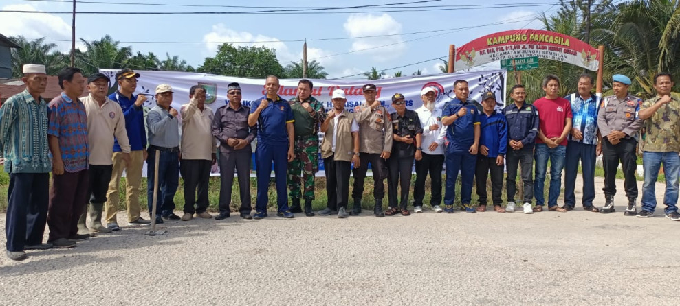 Gotong Royong, Penanaman Pohon dan Pemberian Santunan Oleh Kodim 0320/Dumai