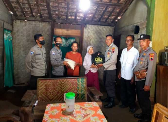 Terus Berkelanjutan, Patroli Bansos Polres Blora Sasar Kaum Duafa Kecamatan Kunduran