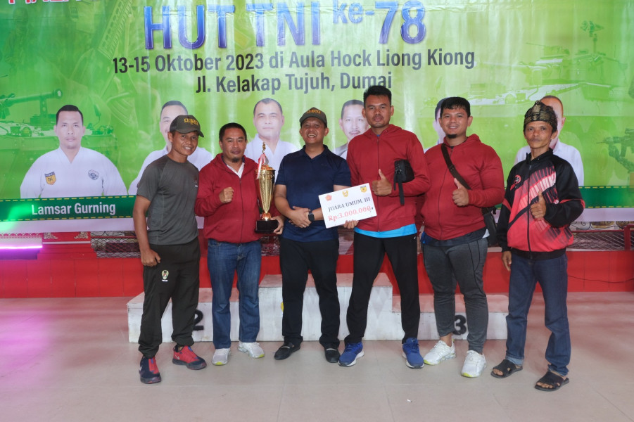 Karateka Ini Menjadi Juara di Kejuaraan Dandim 0320/Dumai