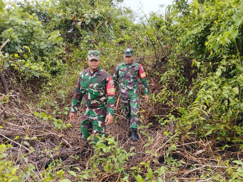 Patroli Guna Mencegah Karhutla di Desa Renak Dungun