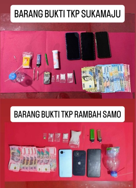 Polsek Ujung Batu Bongkar Jaringan Narkotika, Enam Pelaku Diamankan dengan Barang Bukti 33 Gram Sabu dan Ekstasi