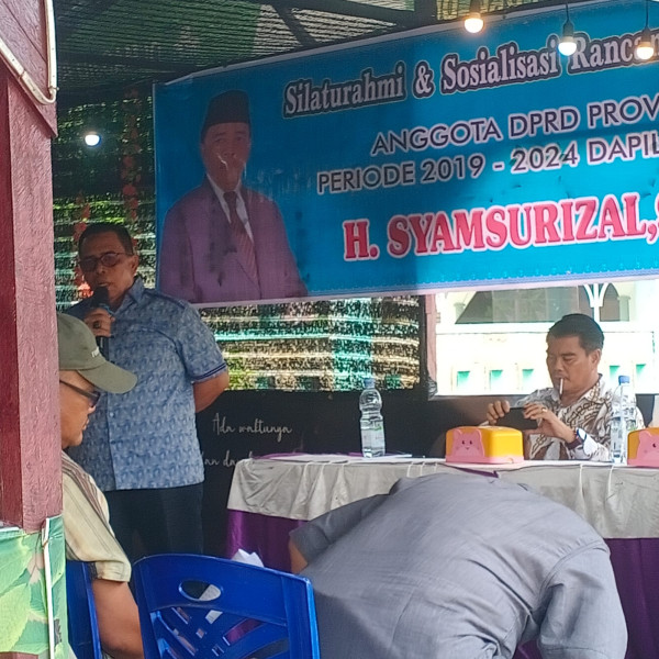 Anggota DPRD Provinsi Riau H. Syamsurizal Silaturahmi Dan Sosialisasi Rancangan Perda Tentang MDTA di Desa Puo Raya
