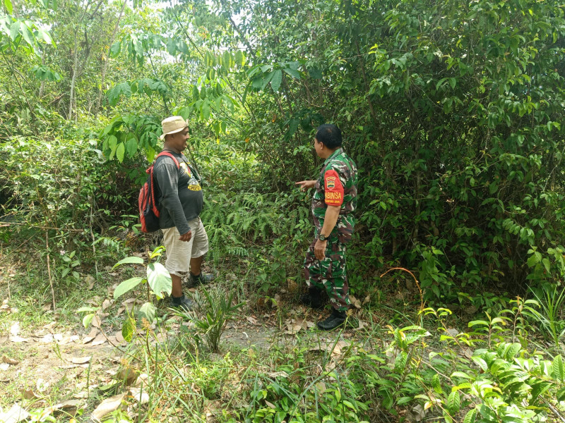 Patroli Rutin Serka Albinur Lubis Dalam Rangka Mencegah Karhutla