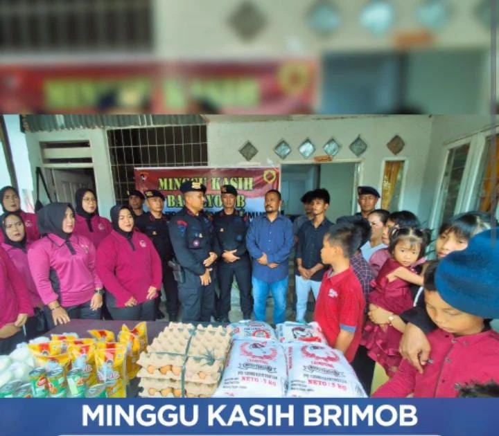 Minggu Kasih Brimob: Kepedulian yang Menguatkan Anak-Anak Rumah Kasih Sei Balai