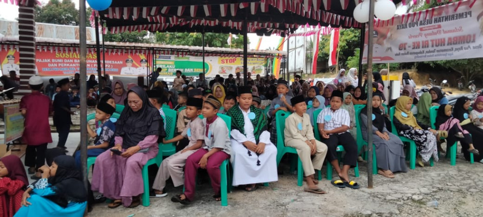 Semarakkan HUT RI Ke 79, Pemdes Puo Raya Kecamatan Tandun Laksanakan Berbagai Perlombaan