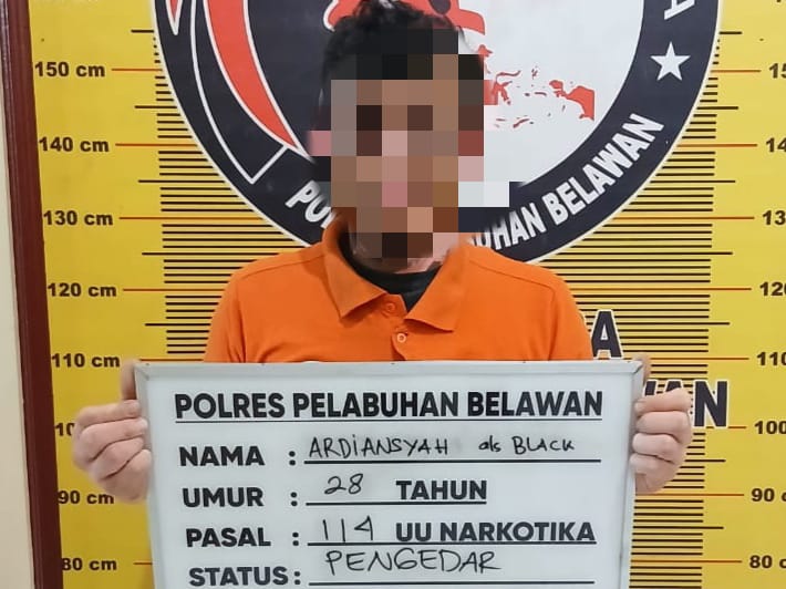 Sat Narkoba Polres Pelabuhan Belawan Berhasil Ungkap Peredaran Narkoba di Komplek UKA, Seorang Pengedar Sabu Diamankan