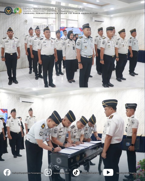 Lapas Kelas IIB Pasir Pangarayan Laksanakan Penandatanganan Perjanjian Kinerja Tahun 2026