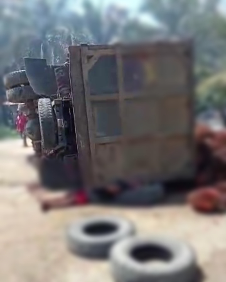 Dongkrak Melesat, Supir Truk Bermuatan Sawit Meninggal Dunia